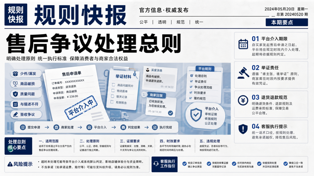 抖店售后争议处理总则｜水手客服规则解读